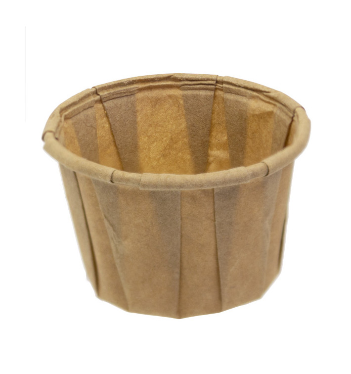Pleated Kraft Paper Souffle Cup 30ml (5000 Units) Pleated Kraft Paper Souffle Cup 30ml (5000 Units)