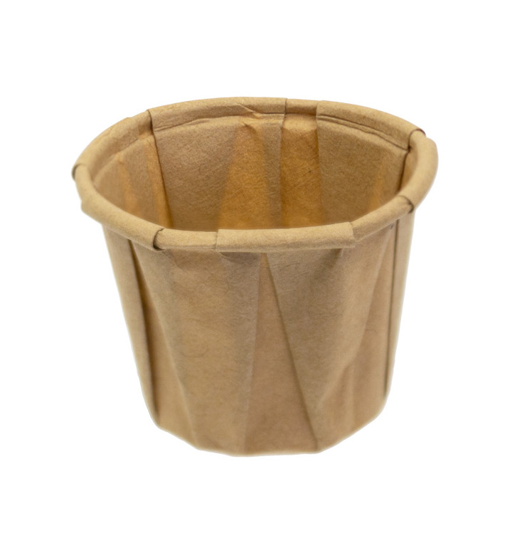 Pleated Kraft Paper Souffle Cup 22ml (250 Units) Pleated Kraft Paper Souffle Cup 22ml (250 Units)