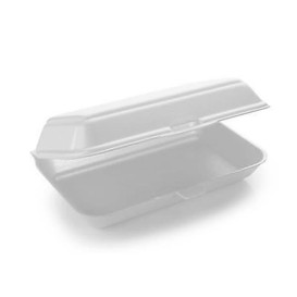 Foam Baguette Container White 2,40x1,55x0,70cm (125 Units)  