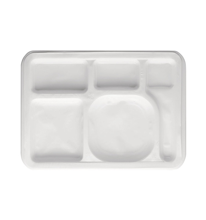 Plastic Compartment Tray Insert White 47x35cm (500 Units) Plastic Compartment Tray Insert White 47x35cm (500 Units)