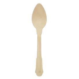 Wooden Teaspoon Coffee 12cm (1000 Units)