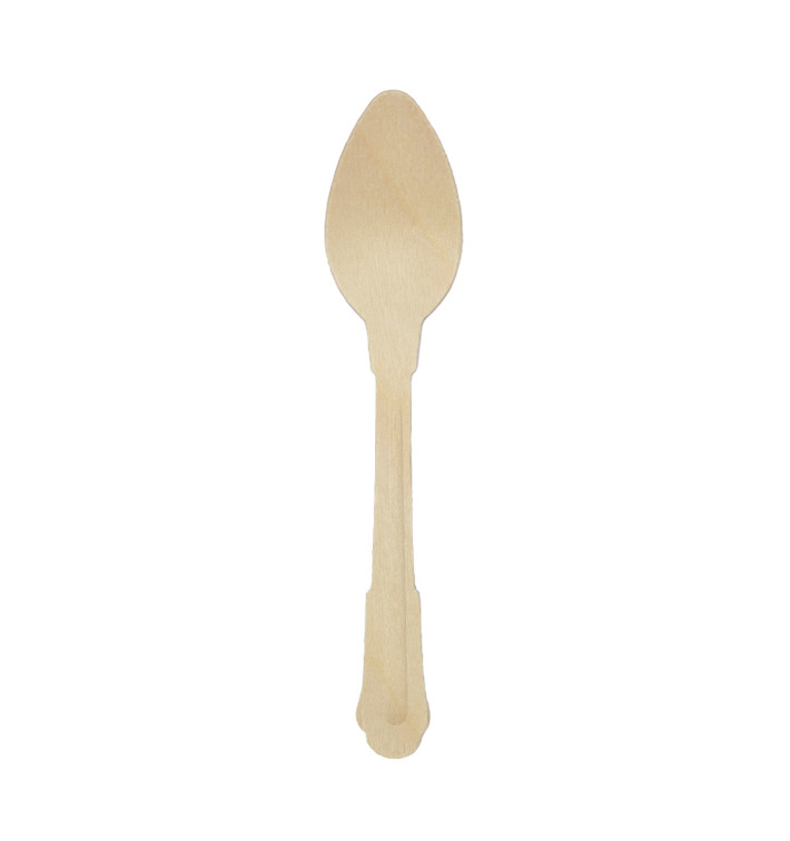 Wooden Teaspoon Coffee 12cm (1000 Units) Wooden Teaspoon Coffee 12cm (1000 Units)