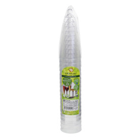 Plastic Stemmed Flute Sparkling Wine White 120ml 2P (40 Units)