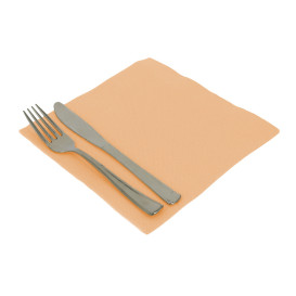 Paper Napkin Double Point Salmon 40x40cm (50 Units) 