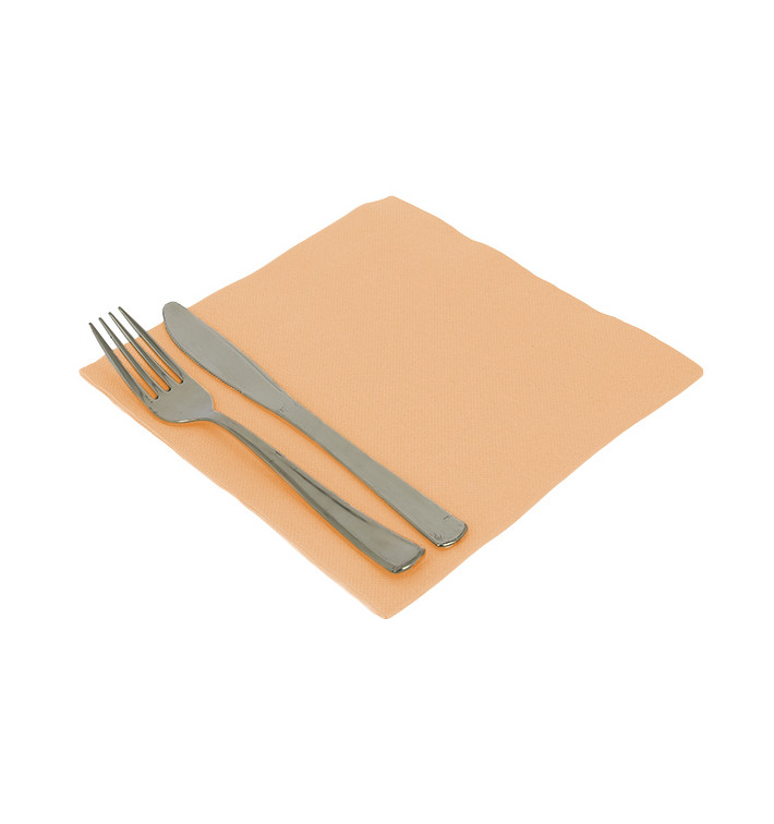 Paper Napkin Double Point Salmon 40x40cm (1.200 Units) Paper Napkin Double Point Salmon 40x40cm (1.200 Units)