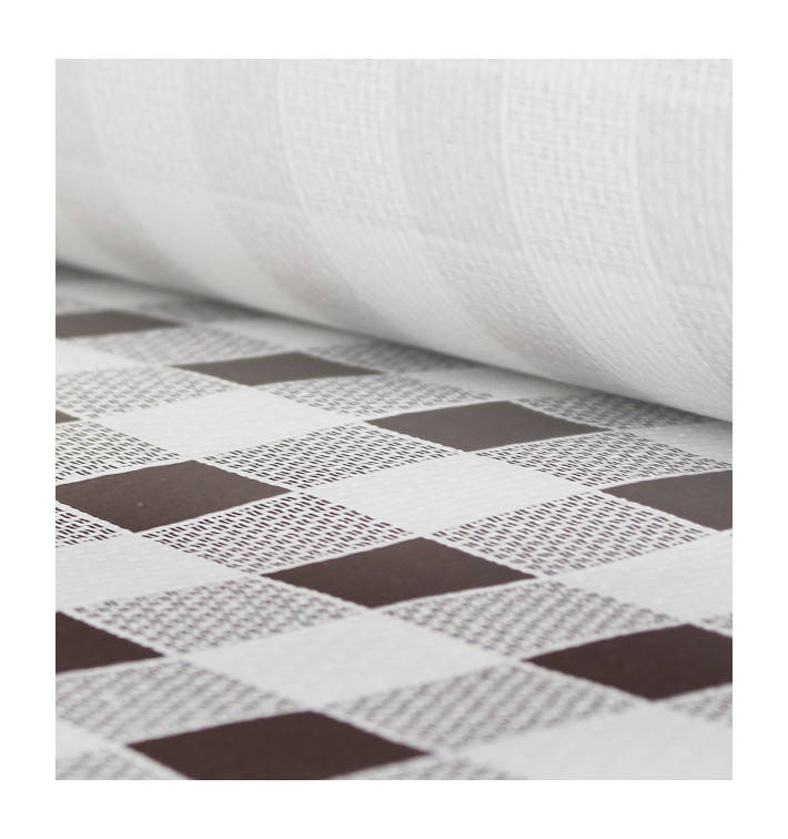 Paper Tablecloth Roll Brown Checkers 1x100m. 40g (1 Unit) Paper Tablecloth Roll Brown Checkers 1x100m. 40g (1 Unit)
