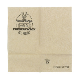 Paper Napkins Sulphite "Miniservis" Kraft 17x17cm (200 Units)  