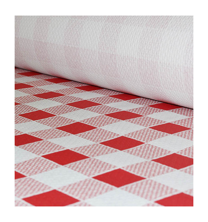 Paper Tablecloth Roll Red Checkers 1x100m. 40g (1 Unit) Paper Tablecloth Roll Red Checkers 1x100m. 40g (1 Unit)