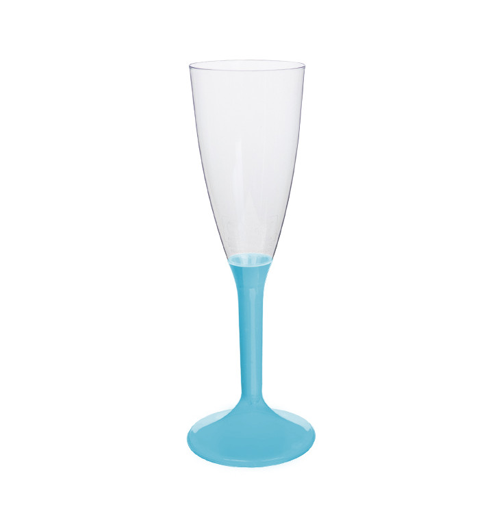 Plastic Stemmed Flute Sparkling Wine Turquoise 120ml 2P (200 Units) Plastic Stemmed Flute Sparkling Wine Turquoise 120ml 2P (200 Units)