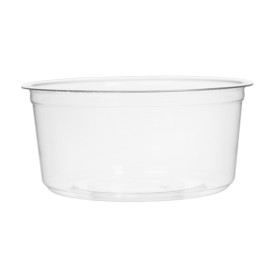 Tub Deli Container PLA Clear Compostable 355ml (500 Units)