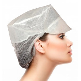 Disposable Bouffant Cap Viser with Pickup (1000 Units)