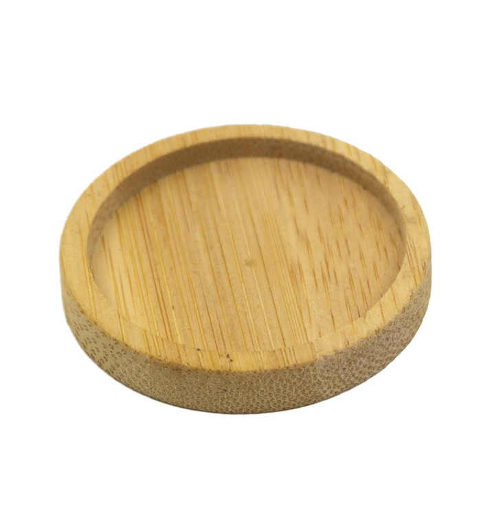 Bamboo Tasting Plate Bicolor Ø5cm (24 Units) Bamboo Tasting Plate Bicolor Ø5cm (24 Units)