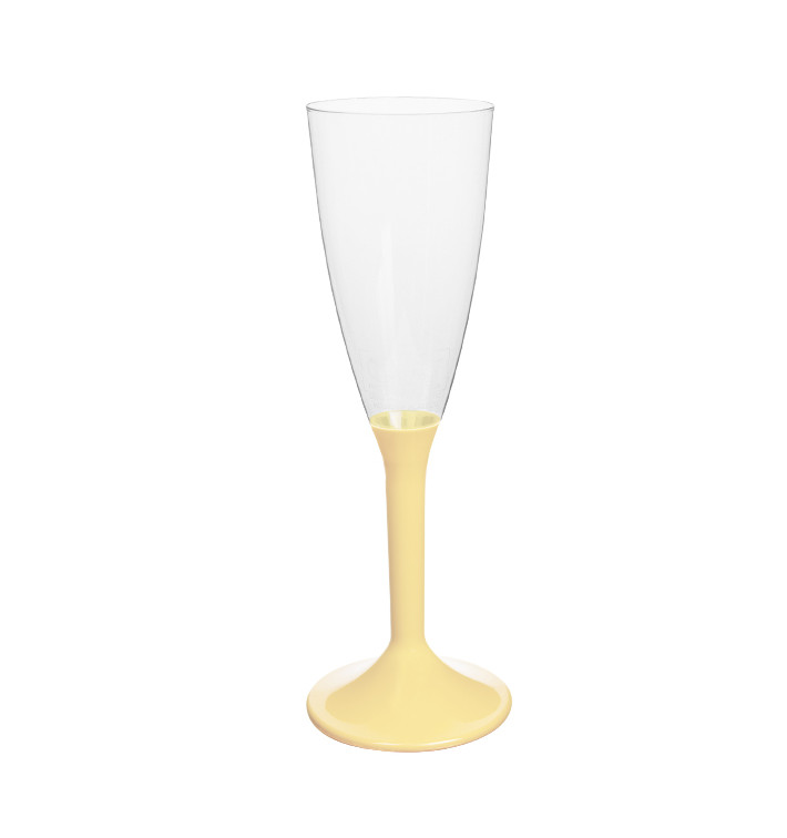 Plastic Stemmed Flute Sparkling Wine Cream 120ml 2P (40 Units) Plastic Stemmed Flute Sparkling Wine Cream 120ml 2P (40 Units)