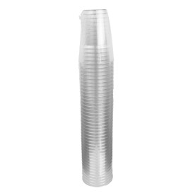 Plastic Pint Glass PS Clear Crystal 200 ml (40 Units) 