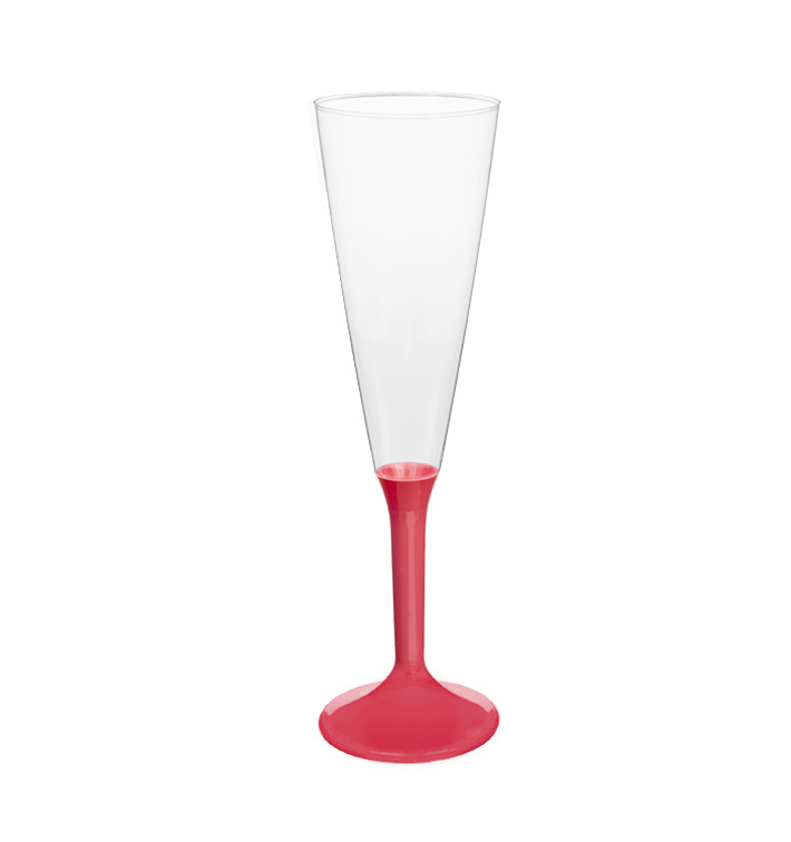 Plastic Stemmed Flute Sparkling Wine Coral 160ml 2P (200 Units) Plastic Stemmed Flute Sparkling Wine Coral 160ml 2P (200 Units)