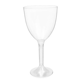 Plastic Stemmed Glass Wine Clear Removable Stem 300ml (200 Units)