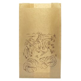 Paper Food Bag Kraft "Siega" 12+6x20cm (250 Units) 