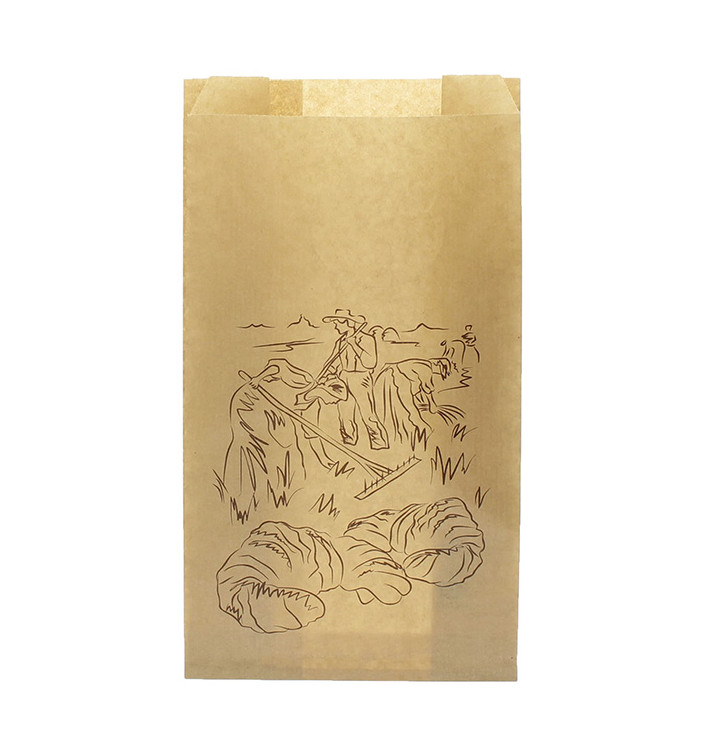 Paper Food Bag Kraft "Siega" 12+6x20cm (250 Units) Paper Food Bag Kraft "Siega" 12+6x20cm (250 Units)