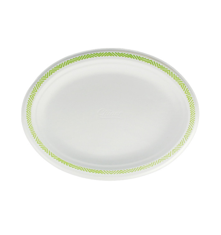 Paper Tray Molded Fiber "Chinet" "Good to go" 26x19cm (140 Units) Paper Tray Molded Fiber "Chinet" "Good to go" 26x19cm (140 Units)