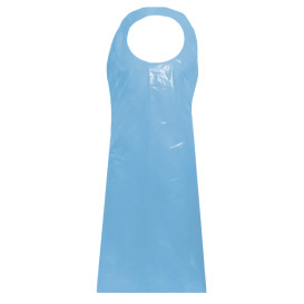 Disposable Plastic Apron PE Block G160 Blue 76x120cm (100 Units)  