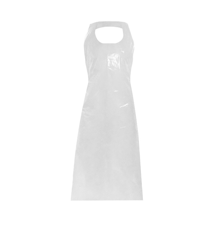 Disposable Plastic Apron PE G80 White 76x120cm (1000 Units)