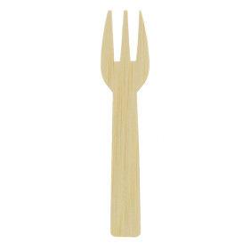 Bamboo Tasting Mini Fork 7,5cm (50 Units) 