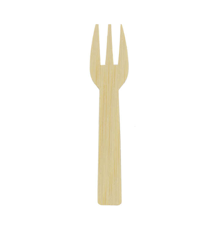 Bamboo Tasting Mini Fork 7,5cm (50 Units) Bamboo Tasting Mini Fork 7,5cm (50 Units)