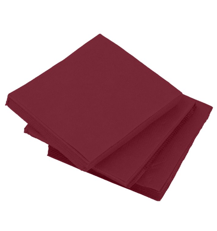 Paper Napkin Micropoint Burgundy 20x20cm 2C (2.400 Units) Paper Napkin Micropoint Burgundy 20x20cm 2C (2.400 Units)