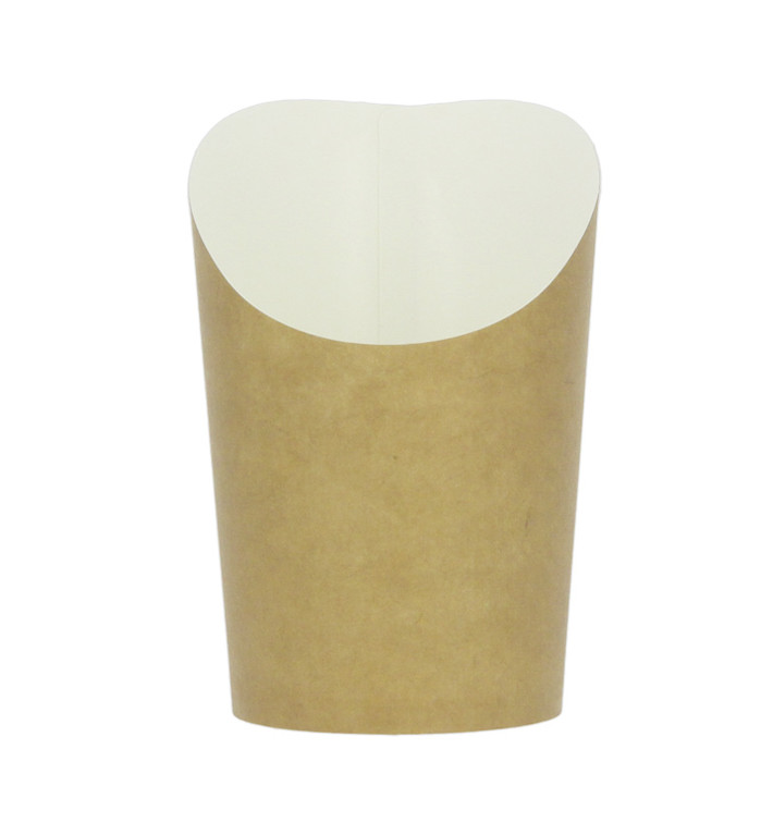 Paper Container Kraft for Fries and Wraps Ø8,1x11,5cm (1.320 Units) Paper Container Kraft for Fries and Wraps Ø8,1x11,5cm (1.320 Units)