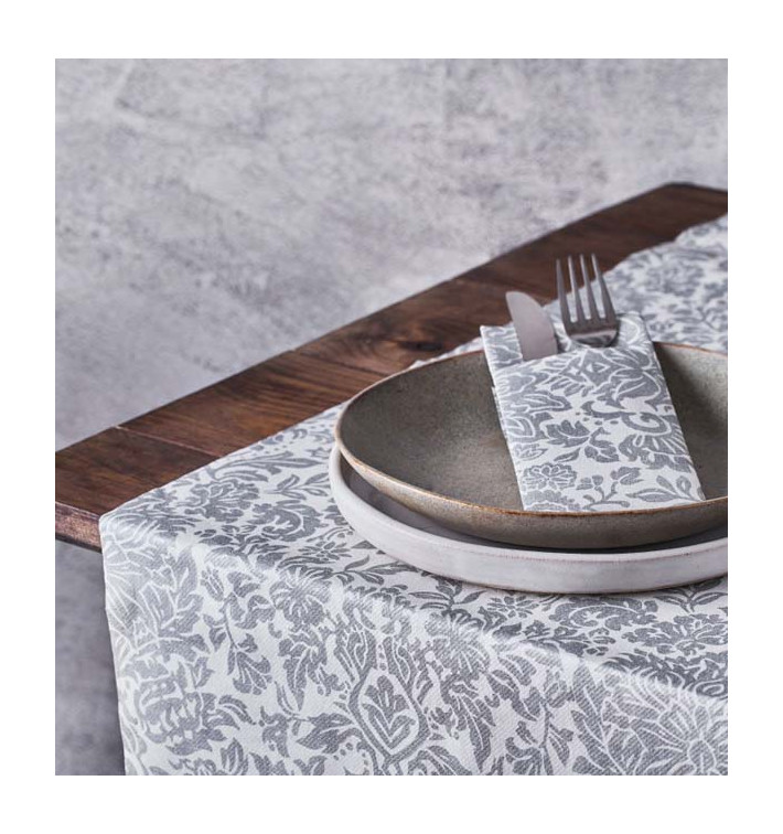 Airlaid Tablecloth Roll 0,4x48m "Versalles" Grey 50g/m² P30cm (1 Unit) Airlaid Tablecloth Roll 0,4x48m "Versalles" Grey 50g/m² P30cm (1 Unit)
