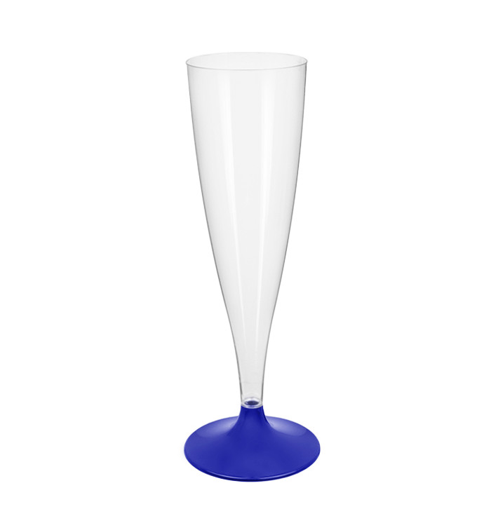 Plastic Stemmed Flute Sparkling Wine Blue Pearl 140ml 2P (20 Units) Plastic Stemmed Flute Sparkling Wine Blue Pearl 140ml 2P (20 Units)