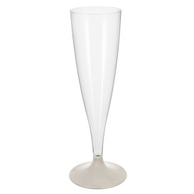 Reusable PS Wine Glass Clear Foot 2-P 300ml (40 Units)