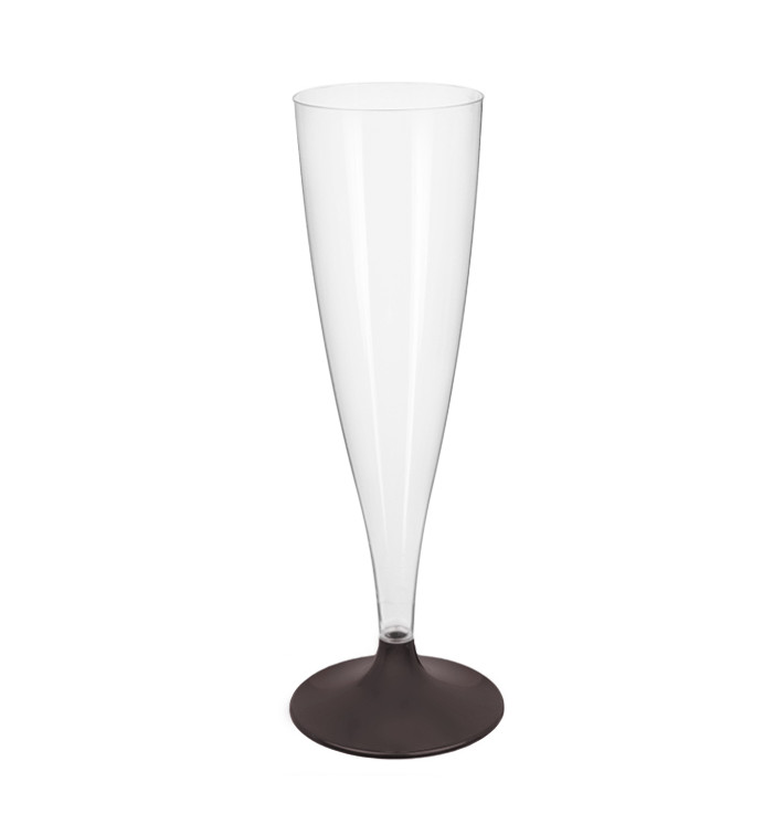 Plastic Stemmed Flute Sparkling Wine Brown 140ml 2P (20 Units) Plastic Stemmed Flute Sparkling Wine Brown 140ml 2P (20 Units)