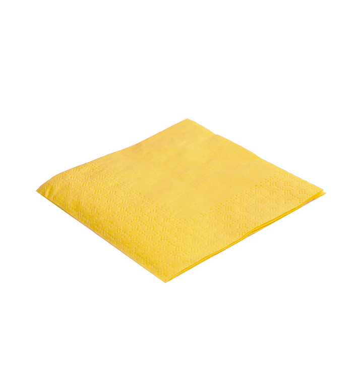 Paper Napkin Yellow 20x20cm (100 Units) Paper Napkin Yellow 20x20cm (100 Units)