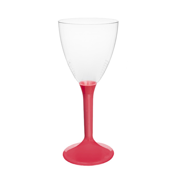 Plastic Stemmed Glass Wine Coral Removable Stem 180ml (200 Units) Plastic Stemmed Glass Wine Coral Removable Stem 180ml (200 Units)