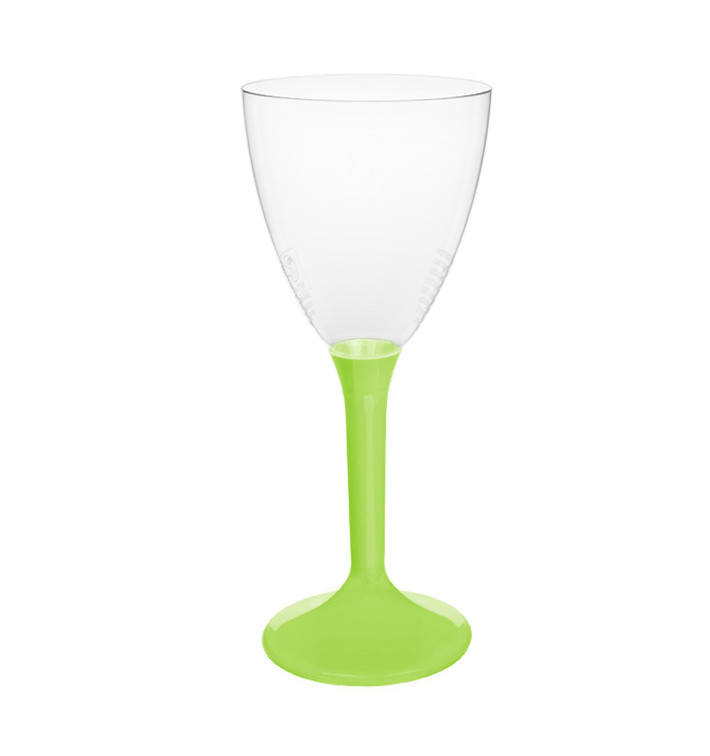 Plastic Stemmed Glass Wine Lime Green Removable Stem 180ml (40 Units) Plastic Stemmed Glass Wine Lime Green Removable Stem 180ml (40 Units)