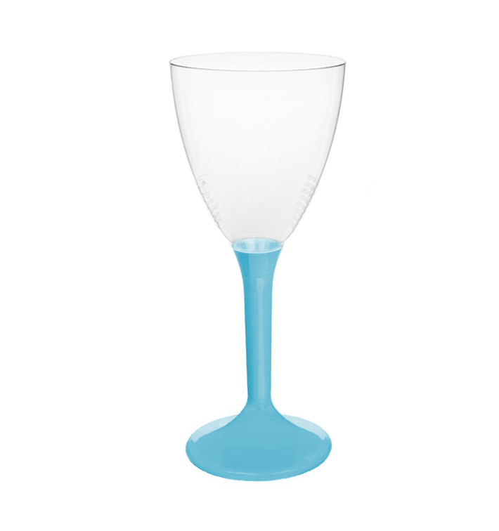 Plastic Stemmed Glass Wine Turquoise Removable Stem 180ml (200 Units) Plastic Stemmed Glass Wine Turquoise Removable Stem 180ml (200 Units)