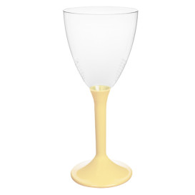 Plastic Stemmed Glass Wine Cream Removable Stem 180ml (40 Units)