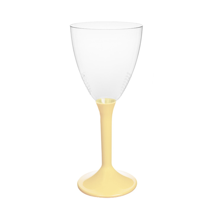 Plastic Stemmed Glass Wine Cream Removable Stem 180ml (40 Units) Plastic Stemmed Glass Wine Cream Removable Stem 180ml (40 Units)