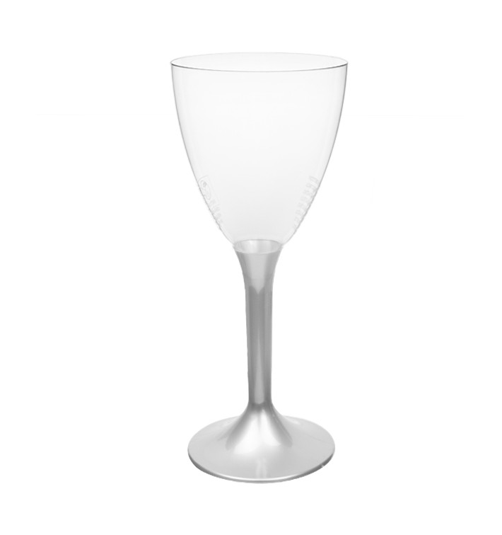 Plastic Stemmed Glass Wine Grey Removable Stem 180ml (200 Units) Plastic Stemmed Glass Wine Grey Removable Stem 180ml (200 Units)