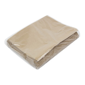 Paper Food Bag Autoseal Kraft 21x17cm (100 Units)