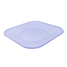 Reusable Plate Economic PP "X-Table" Violet 23x23cm (8 Units) 