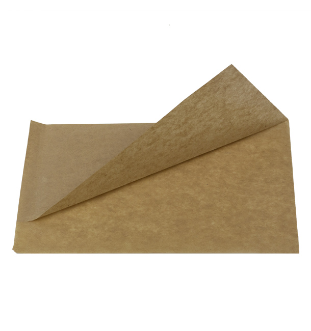 Paper Bag Grease-Proof Opened 20x13/10cm Natural (100 Units)