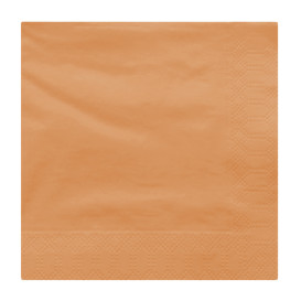 Paper Napkin Edging Salmon 2 Layers 30x30cm (100 Units) 