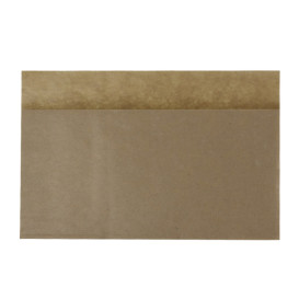 Paper Bag Grease-Proof Opened 20x13/10cm Natural (100 Units)