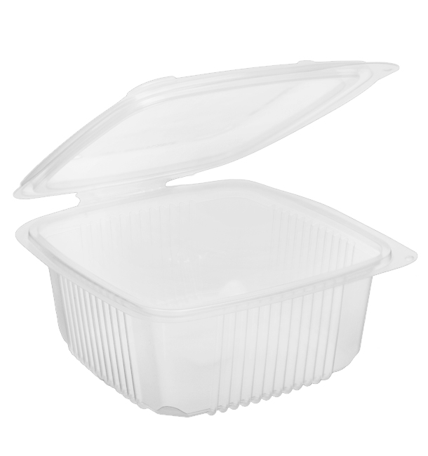 Plastic Container Microwave PP Transparente 830ml 15,8x15,5cm (50 Units) 