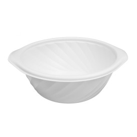 Plastic Deli Container PP Round Shape White 550ml Ø14,9cm (600 Units)