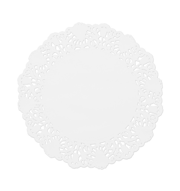 Paper Lace Doilie "Litos" White Ø14cm (2000 Units) Paper Lace Doilie "Litos" White Ø14cm (2000 Units)