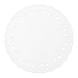 Paper Lace Doilie "Litos" White Ø10cm (250 Units) 