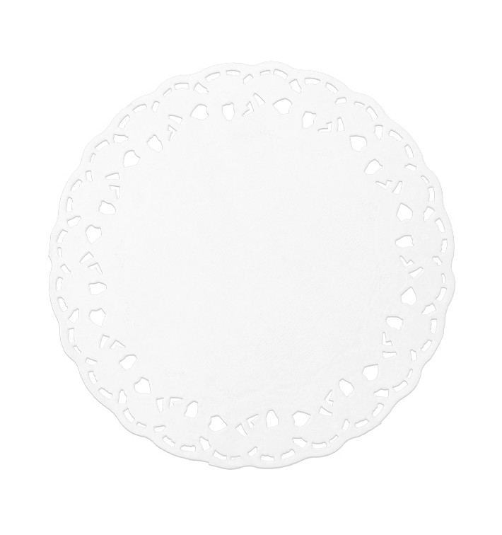 Paper Lace Doilie "Litos" White Ø10cm (250 Units) 